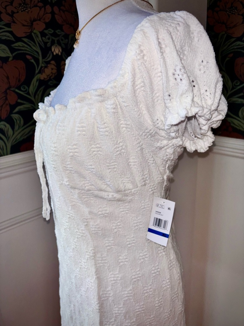 NWT Aeropostale 🕊️ Knit Eyelet Mini Dress - Picture 7 of 8